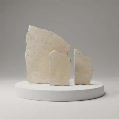 Ivory Travertine Crazy Pavers