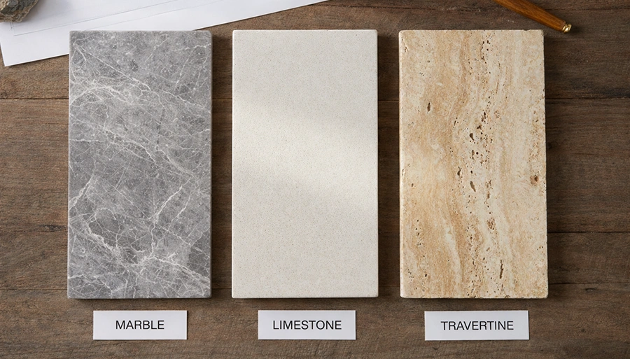 Travertine vs. Limestone vs. Marble: Finding Your Perfect Stone Match