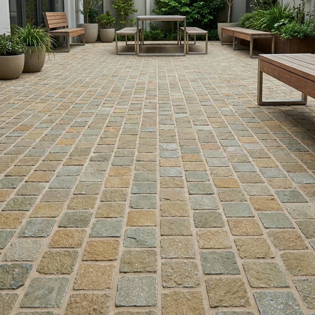Tuscan Beige Limestone Cobblestone - Image 3