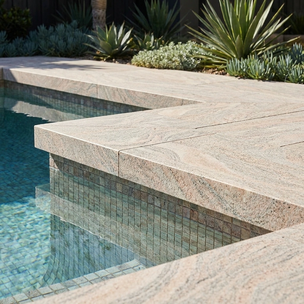 Juparana Granite Drop Edge - Image 2