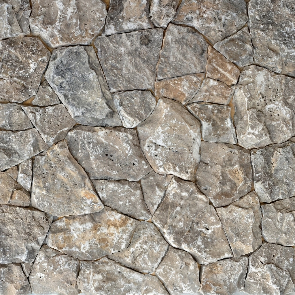 Crimson Travertine Loose Style Walling