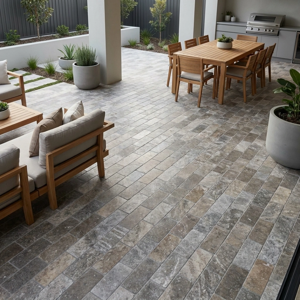 Silver Grey Travertine Batons - Image 3