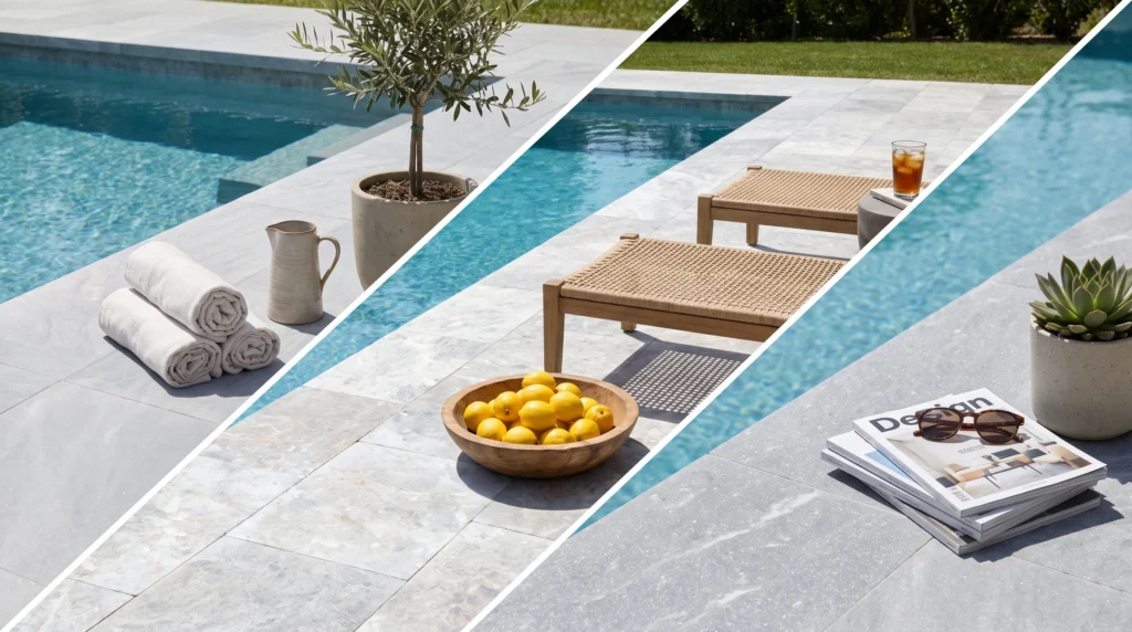 anti slip marble for outdoors in nsw qld at Stoneplanet