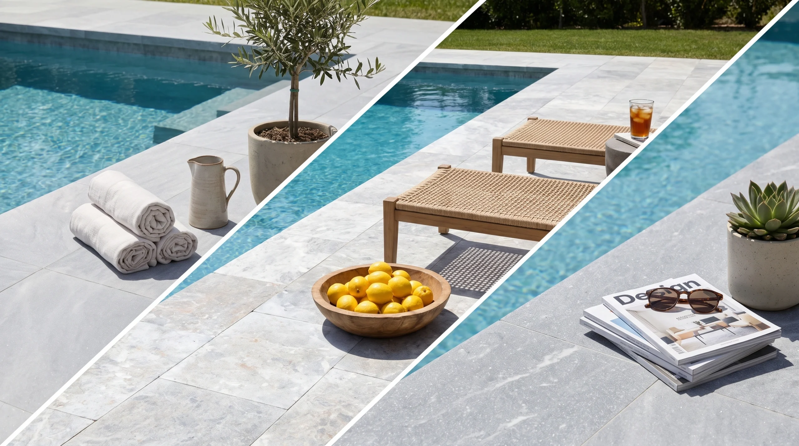 Anti Slip Marble for Outdoor Pool Surrounds