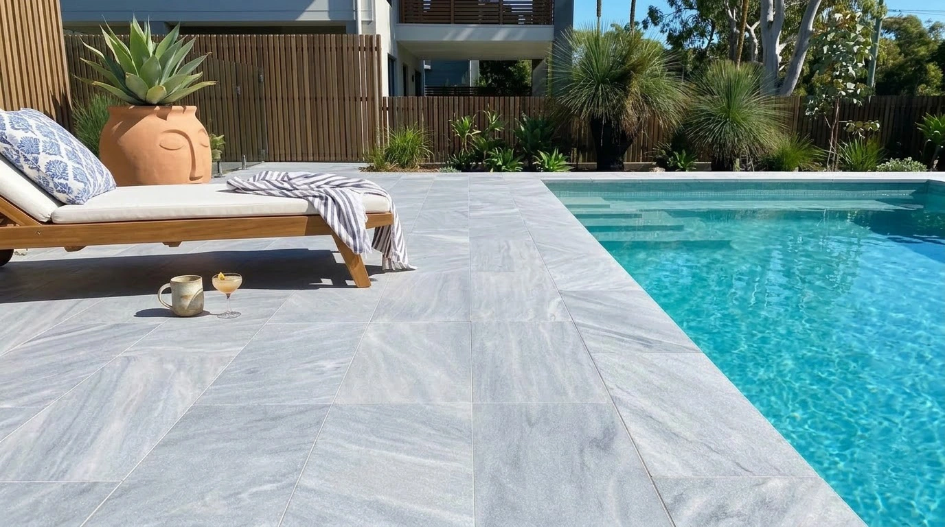 Marble pavers for Pool Surrounds